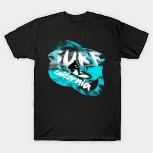 Surf California Abstract Surfer T-Shirt